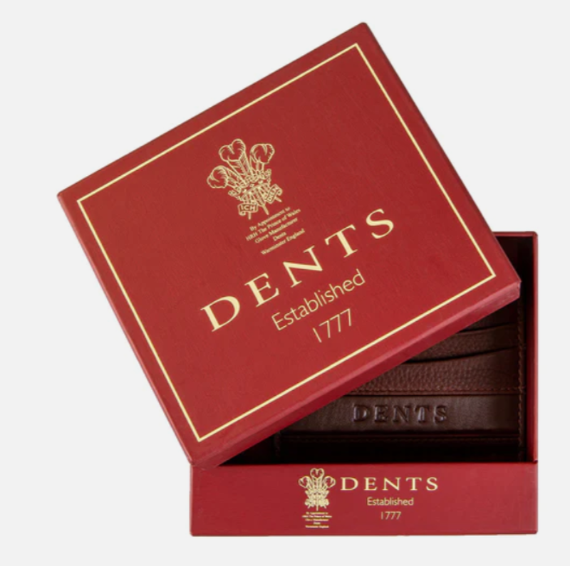 Dents Clyde Credit Card Holder Dark Tan 23-5555 -1